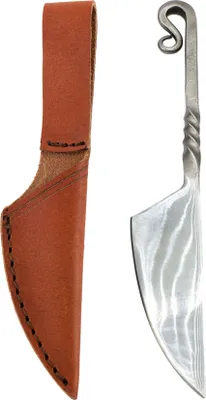 Produktbild von handgeschmiedetes Mittelalter Messer mit tordiertem Griff Edelstahl