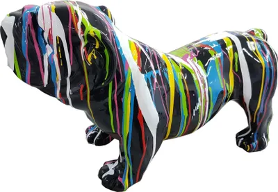 Produktbild von Abstrakte Deko Figur Statue Skulptur 32cm Figuren Statuen Skulpturen Hund A515D
