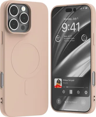 Zdjęcie produktu dla Mercury Magsafe Semi-Silicone Iphone 16Pro Max 6,9 Różowo-Piaskowy /Pink Sand