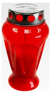 Produktbild von Grabkerzen Rot 4er Set Ø9cm H17cm