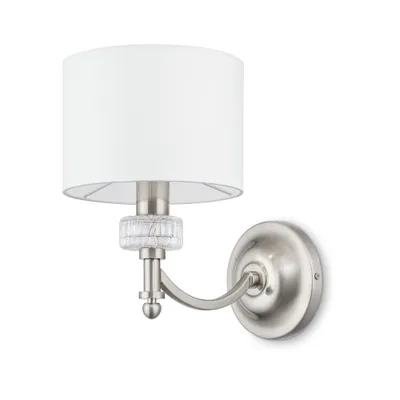 Zdjęcie produktu dla Alicante lampa ścienna nikiel metal i szkło