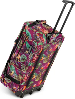 Produktbild von Reisetasche 80 Liter mit versenkbarem Trolleygriff, 3 Rollen, abschließbar und wasserabweisend