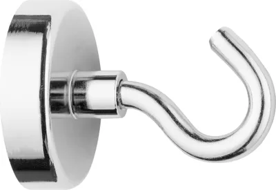 Produktbild von Magnethaken Haftkraft bis ca. 60 kg silber extra stark Magnet Haken