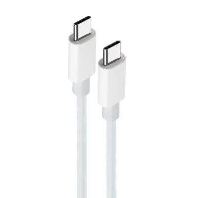 Image de câble de charge de 1m 100W USB-C - Câble de charge rapide USB-C Câble de données Câble de charge pour téléphone portable Blanc