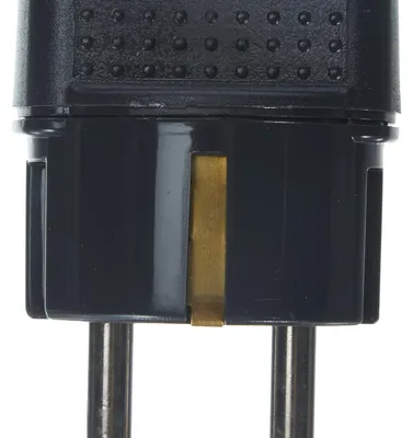 Immagine prodotto di Adattatore Bticino S3625G con spina tedesca e presa bipolare, nero