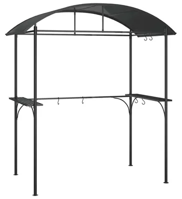 Produktbild von vidaXL Grillpavillon mit Seitenregalen Anthrazit 220x115x230 cm Stahl