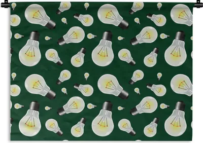 Produktbild von MuchoWow® Wandteppich Wandbehang Lampen - Muster - Licht 150x112.50 cm Tapisserie Dekoration Wandtuch - Wanddecke - Wandteppiche