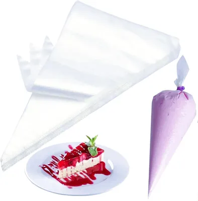 Produktbild von Einweg-Spritzbeutel - 100 Stück - 30 x 20 cm - zum Dekorieren von Gebäck und Keksen