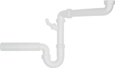 Produktbild von Raumspar-Röhrensiphon 1 1/2 " mit einem Geräteanschluss und 50 mm Abgang