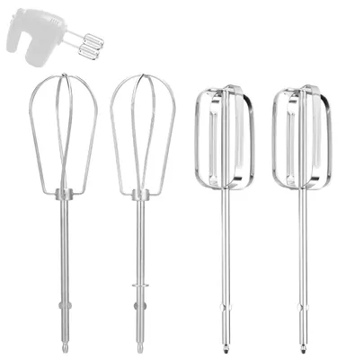 4 Handmixer-Klopperaufsätze aus Edelstahl, kompatibel mit MX-Serie