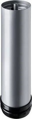 Produktbild von Hettich Möbelfuß 6,0 x 20 - 23 cm Aluminium-Optik - 1 Stück
