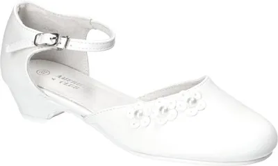 Produktbild von AMERICAN CLUB, KOM60, Kommunionschuhe, Formale Schuhe, Elegante Schuhe für Mädchen, Ledereinsatz, Niedlicher Kommunion-Festschuh, Weiß 35