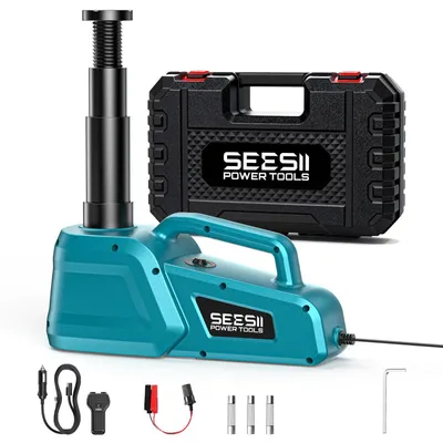 Obrázok produktu pre Elektrický zdvihák 12V pre automobily - Hydraulický zdvihák - Nosnosť 5 ton - Maximálna výška zdvihu 45 cm - Diaľkové ovládanie - Vhodný pre osobné automobily, SUV a dodávky