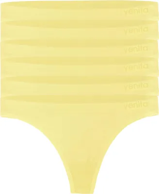 Produktbild von Yenita® 6er Pack Seamless Basic String L/XL lemonade