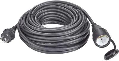 Produktbild von Sygonix 1384363 Strom Verlängerungskabel 16 A Schwarz 10.00 m H07RN-F 3G 1,5 mm²