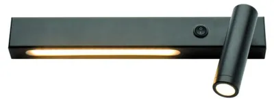 Obrázek produktu pro Nástěnné svítidlo ACA LED, 13 W, 3200 K, 980 lm, černý kov, 280 x 40 mm, pravé, SF2110LEDBKR