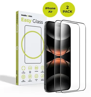Immagine prodotto di Mobile Origin Easyglass per iPhone Air, confezione da 2