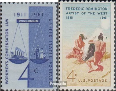 Produktbild von Briefmarken USA 1961 Mi 812,813 (kompl.Ausg.) postfrisch Ausgleichgesetz für Arbeiter