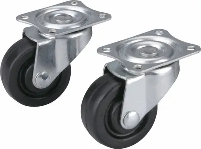 Zdjęcie produktu dla Kółka obrotowe z twardej gumy, zestaw 2, średnica 40 mm