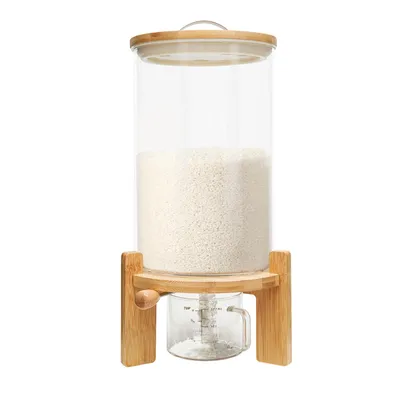 Produktbild von Reisspender  Vorratsbehälter Glasspender  7.5L   mit Deckel und Messbecher