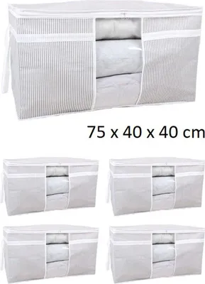 Immagine prodotto di Borsa porta abiti Ninbox, 45 x 40 x 30 cm, grigia, 5 pezzi