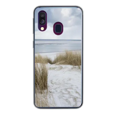 Produktbild von MuchoWow® Handyhülle Schutzhülle Hülle für Samsung Galaxy A40 Nordsee - Dünen - Wasser Silikon Softcase Handy Hülle - Handy-Tasche