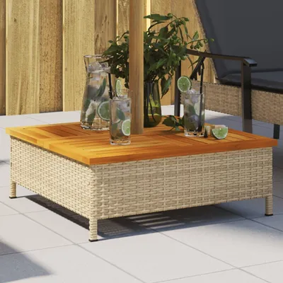 Obrázek produktu pro Obložení pro stojan na slunečník Béžová 70x70x25 cm Akácie