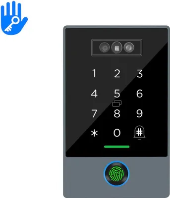 Zdjęcie produktu dla System dostępu BOT z klawiaturą, czytnikiem linii papilarnych oraz funkcją rozpoznawania dłoni i twarzy K3FR TTLock