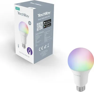 Produktbild von Intelligente RGB WLAN Glühbirne 11W E27 dimmbar, 16 Mio. Farben