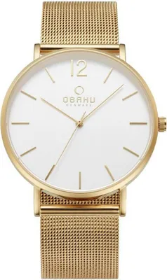 Image de Montre homme Obaku Denmark V197GXGWMG1 or