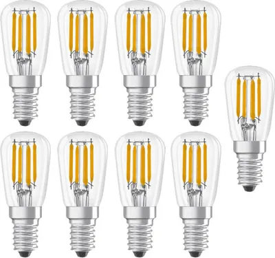 Produktbild von 9 x Osram LED Parathom Filament Leuchtmittel T26 Röhre 2,8W = 25W E14 klar 250lm 865 Tageslicht 6500K kaltweiß