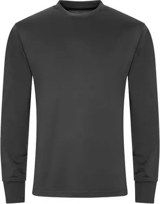 Image de Just Cool - T-shirt « Active » pour hommes/femmes, manches longues, LT4446 (L) (charbon uni)