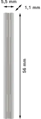 Produktbild von PRO Hobelmesser, 56 x 5,5 x 1,1 mm, 2 Stk