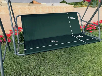 Zdjęcie produktu dla Pokrowc na fotel bujany 115x48x48 cm, Zielony, do użytku zewnętrznego