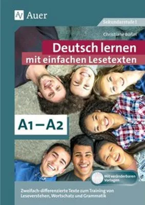 Produktbild von Deutsch lernen mit einfachen Lesetexten A1-A2
