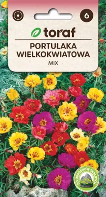 Zdjęcie produktu dla Portulaka wielkokwiatowa MIX Nasiona kwiatów - 623 Toraf