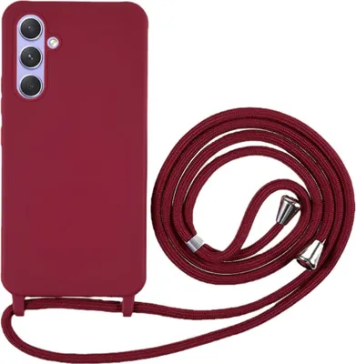 Produktbild von Samsung Galaxy A36 Hülle - Coverup Colour TPU Back Cover mit Handykette - Bordeaux