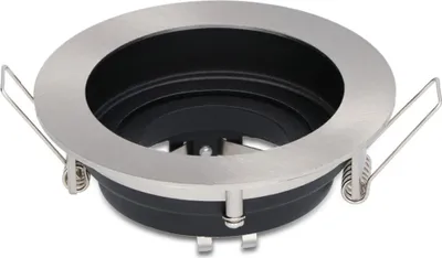 Image de HOFTRONIC - Spot LED encastrable 100mm GU10 Rond Acier inox IP20