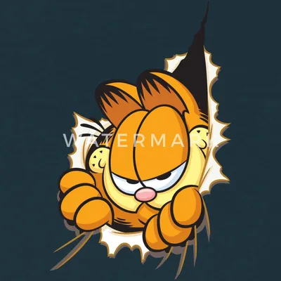 Produktbild von Spreadshirt Garfield Hier Ist Garfield Männer T-Shirt, 4XL, Navy