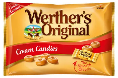 Produktbild von STORCK Werther’s Original Cream Candies, 1 kg, 1793 kJ, 424 kcal, 86,9 g, 71,6 g, 8,4 g