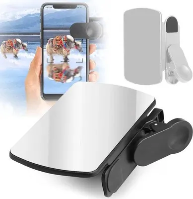 Zdjęcie produktu dla Zestaw reflektorów do smartfonów z walizką podróżną i klipsem do oświetlania selfie, zdjęć i filmów