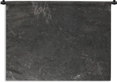 Produktbild von MuchoWow® Wandteppich Wandbehang Beton - Wand - Schwarz - Vintage - Industriell 120x90 cm Tapisserie Dekoration Wandtuch - Wohnen - Aufhänger für die Wand