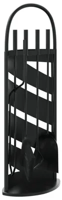 Produktbild von vidaXL 5-tlg. Kaminwerkzeug-Set 23x15x66 cm Stahl