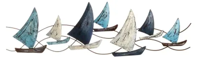 Produktbild von Wanddekoration Segelschiff aus Metall 75 x 2,5 x 19 cm