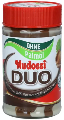 Immagine prodotto di Nudossi Duo senza olio di palma 300 g Crema di nocciole e crema al latte