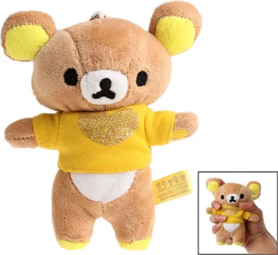 Immagine prodotto di Peluche Rilakkuma piccolo con ventosa (giallo)