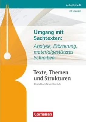 Immagine prodotto di Texte, Themen und Strukturen. Umgang mit Sachtexten: Analyse, Erörterung, materialgestütztes Schreiben