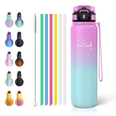 Produktbild von Isolierflasche 1L Edelstahl, Thermosflasche BPA-frei, Trinkflasche für Kinder