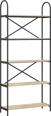 Immagine prodotto di vidaXL Libreria rovere Sonoma 80 x 30 x 183 cm Materiale a base di legno