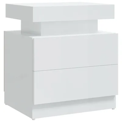 Produktbild von Nachttisch Hochglanz-Weiß 45x35x52 cm Holzwerkstoff